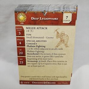 Lot Of (19) Dungeons And Dragons Night Below Miniatures Game Stat Cards